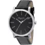 KENNETH COLE Vīriešu IKC1997 Analogais Kvarca Pulkstenis, Nerūsējošais Tērauds, 44mm, Melns Ciparnīca, Sudraba Krāsas Siksniņa