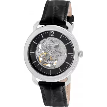 KENNETH COLE Vīriešu IKC8017 Analogais Kvarca Pulkstenis 43mm Nerūsējošais Tērauds Melns Ciparnīca