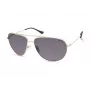 Kenneth Cole Vīriešu taisnstūra saulesbrilles KC2971-6032A - Melns rāmis, pelēkas lēcas, 60 mm