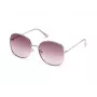 KENNETH COLE Sieviešu taisnstūra saulesbrilles KC2978-6010Z Melns rāmis Pelēkas lēcas 60mm