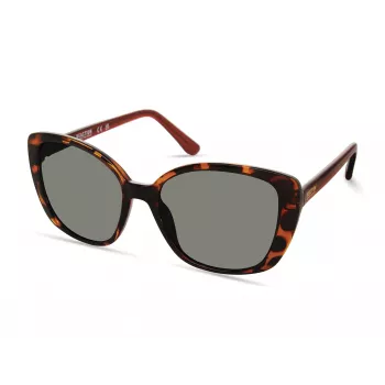 Kenneth Cole Women's Sunglasses KC2997-5652N Brown Havana Butterfly/Square