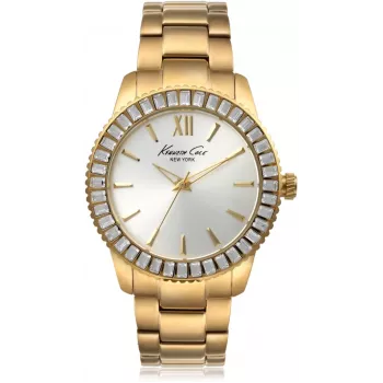 KENNETH COLE Sieviešu pulkstenis IKC4989 40mm Sudraba nerūsējošā tērauda rokassprādze