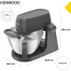 Kenwood KHC30.045GY 1000 W virtuves kombains ar 4.3 L bļodu, nerūsējošais tērauds, pelēks