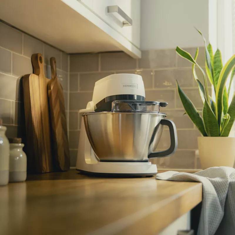 KENWOOD Multi-Tasker KHC30.000WH Virtuves iekārta (Pelēka/Balta, 1000 W, 4.3 L Bļoda)
