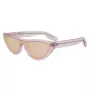 KENZO KZ40007I-72Z Sieviešu kaķacs formas saulesbrilles, spīdīgs rožu zelts, brūns gradients