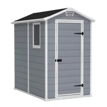 KETER Garden House Manor 4x6 Pelēks/Balts 130 x 192 x 198cm Āra dārza nojume