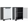KETER LINEAR CABINET LOW 68x39x90cm Melns/Pelēks