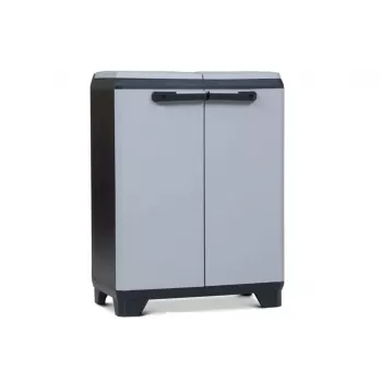 KETER Recycling Bin 240L Wheelie Bin Storage Shed Anthracite Grey