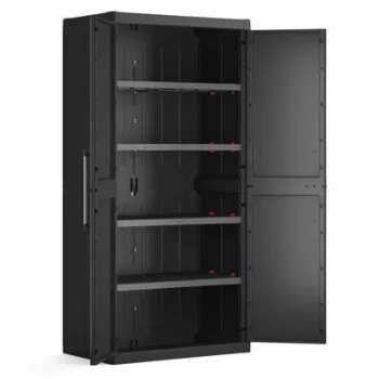 KETER WARDROBE DETROIT XL HIGH 89x182x54cm Melns/Pelēks