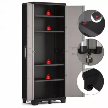 KETER WARDROBE PRO 68x39x173cm Pelēks/Melns