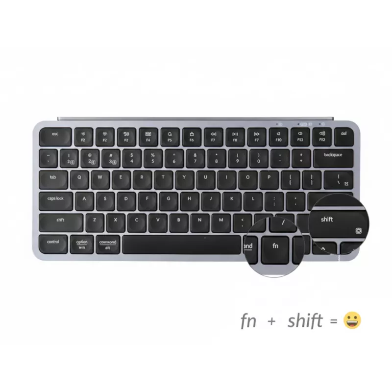 Keychron B1 Pro 75% izkārtojuma bezvadu tastatūras un peles komplekts - Space Grey