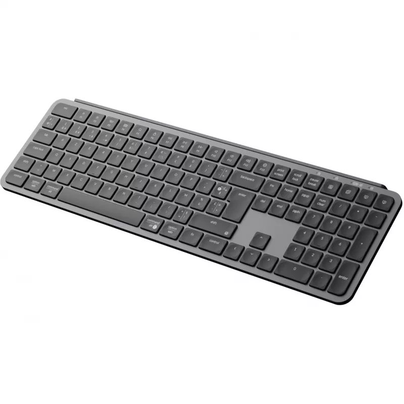 KEYCHRON B6 Pro Low-Profile Wireless Mechanical Keyboard (Grey/Black, German Layout, Scissor Switch)