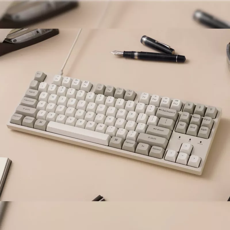 Keychron C1 Pro 8K 80% Super Red Hot-swappable RGB vadu mehāniskā tastatūra