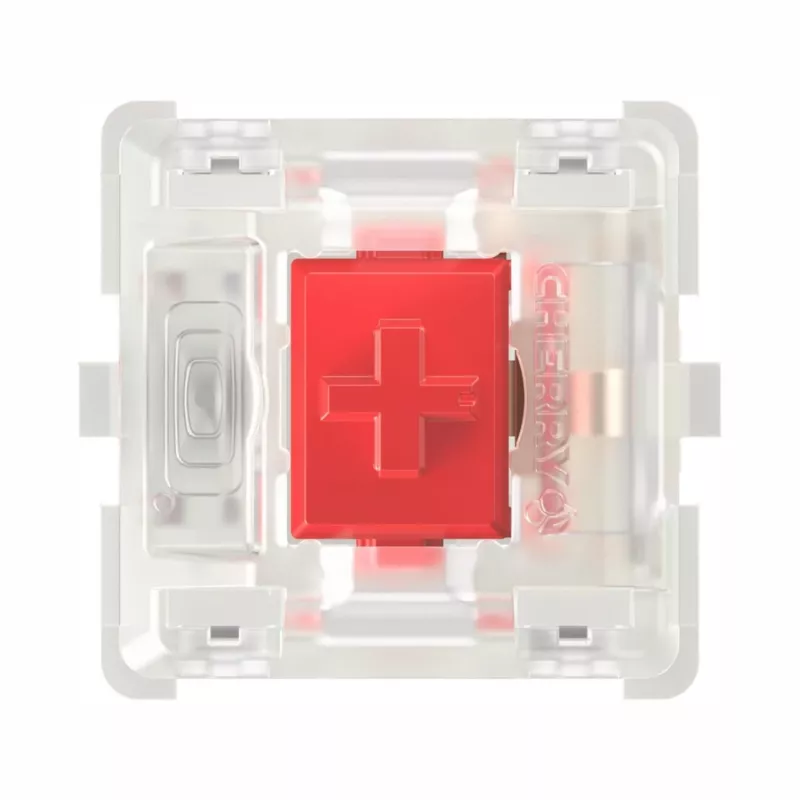 Keychron CHERRY MX2A Red RGB slēdžu komplekts (35 gab., lineāri, ieeļļoti)