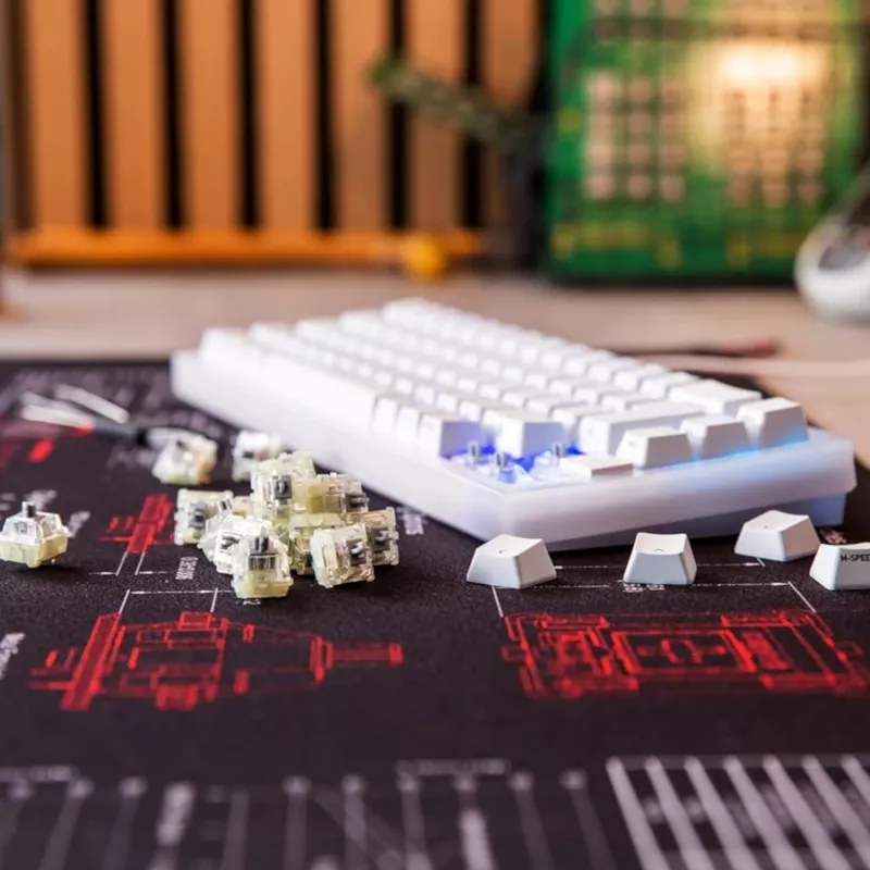 Keychron CHERRY MX2A Speed Silver RGB slēdžu komplekts (35 gab.)