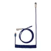 Keychron Coiled Aviator Blue Cable USB-C uz USB-A ar GX16 4-pin atvienojamu savienotaju, 200 cm