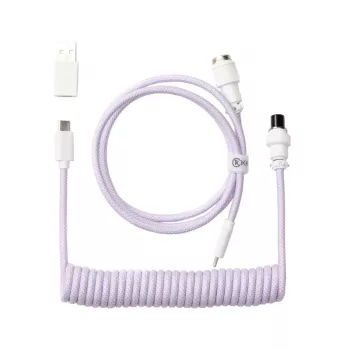 Keychron Coiled Aviator Cable - Gaiši purpura/taisns