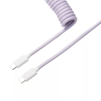 Keychron Coiled Aviator Cable - Gaiši purpura/taisns