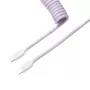 Keychron Coiled Aviator Cable - Gaiši purpura/taisns