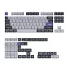 Keychron Double Shot KSA PBT taustiņu komplekts - tumši pelēks/balts dūmakains (137 taustiņi, MX stila, ANSI)