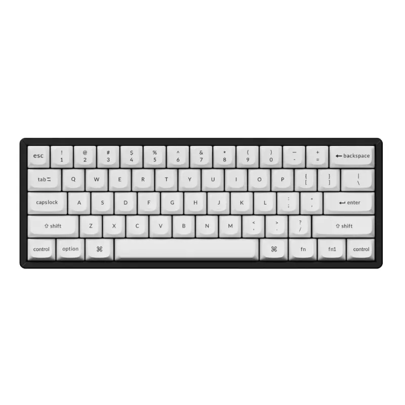 Keychron Double Shot PBT OSA pilns taustiņu komplekts - Melns/Balts