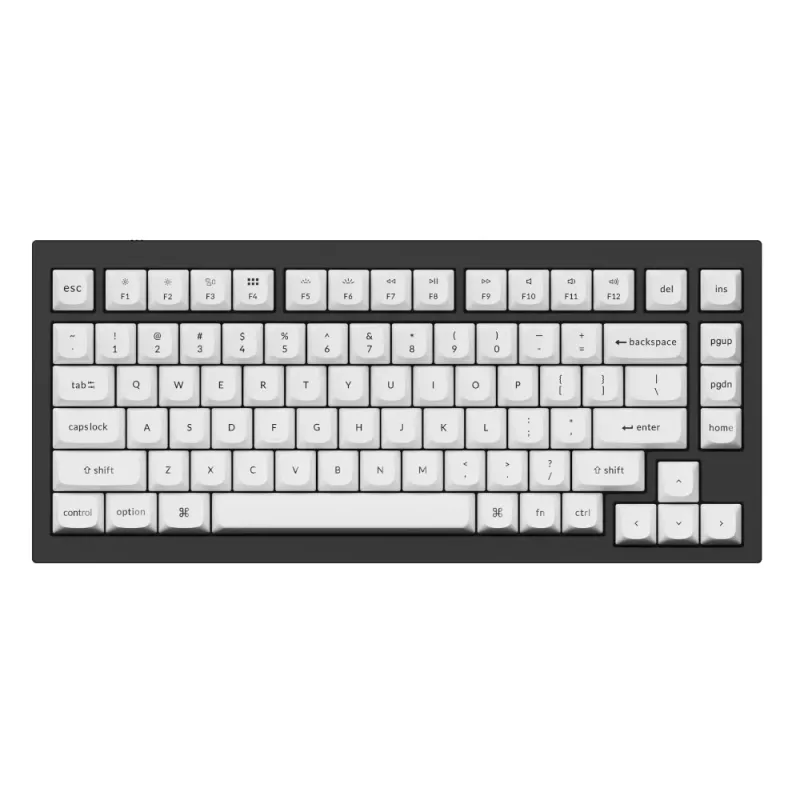Keychron Double Shot PBT OSA pilns taustiņu komplekts - Melns/Balts