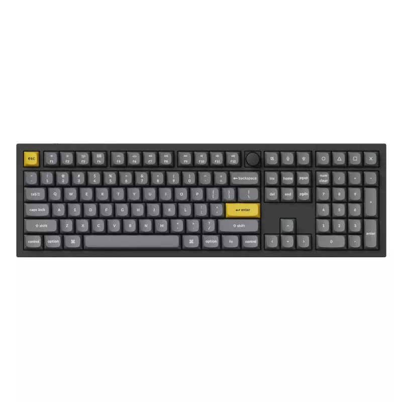 Keychron Double Shot PBT OSA pilns taustiņu komplekts – tumši pelēks (140 taustiņi, MX stils)