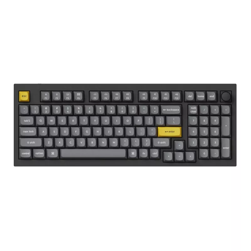 Keychron Double Shot PBT OSA pilns taustiņu komplekts – tumši pelēks (140 taustiņi, MX stils)