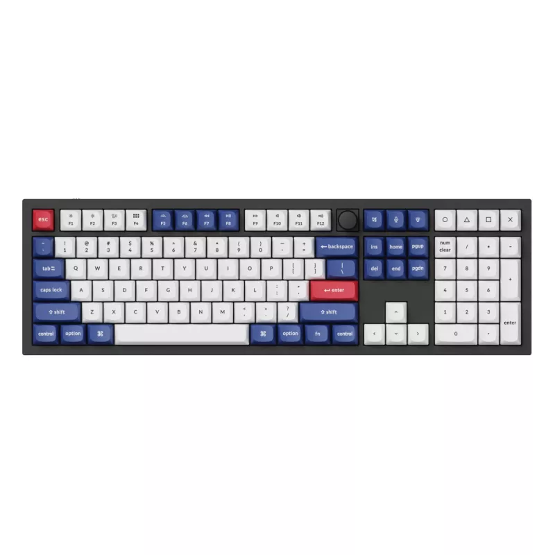 Keychron Double-Shot PBT OSA taustiņu komplekts - zils un balts | 137 taustiņi | MX stils | ANSI US
