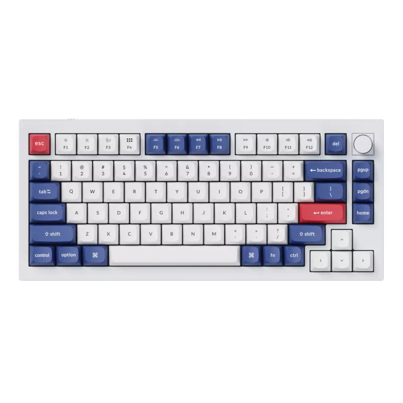 Keychron Double-Shot PBT OSA taustiņu komplekts - zils un balts | 137 taustiņi | MX stils | ANSI US