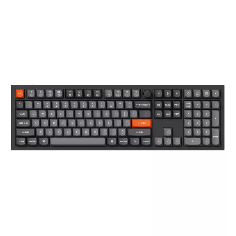 Keychron Double-Shot PBT OSA taustiņu komplekts - Pelēks (142 taustiņi, MX saderīgs)