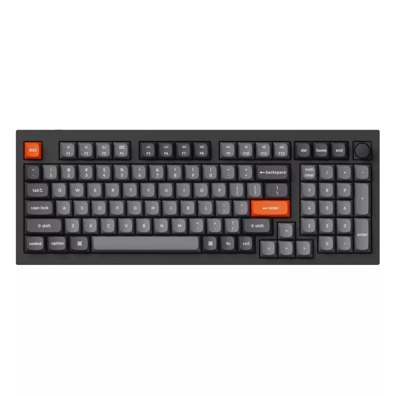 Keychron Double-Shot PBT OSA taustiņu komplekts - Pelēks (142 taustiņi, MX saderīgs)