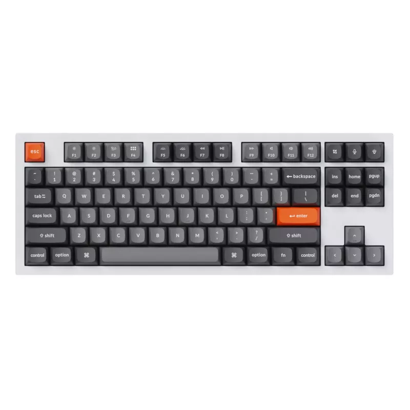 Keychron Double-Shot PBT OSA taustiņu komplekts - Pelēks (142 taustiņi, MX saderīgs)