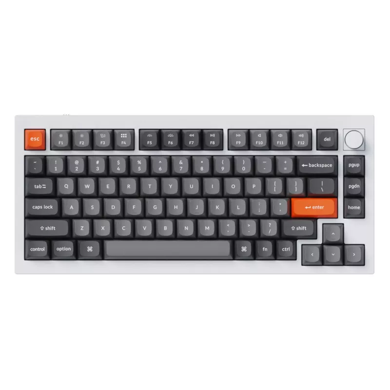Keychron Double-Shot PBT OSA taustiņu komplekts - Pelēks (142 taustiņi, MX saderīgs)