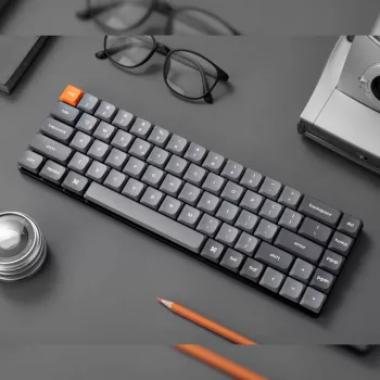 Keychron K7 Max QMK/VIA 65% bezvadu pielāgojama mehāniskā tastatūra | Sarkanās slēdži