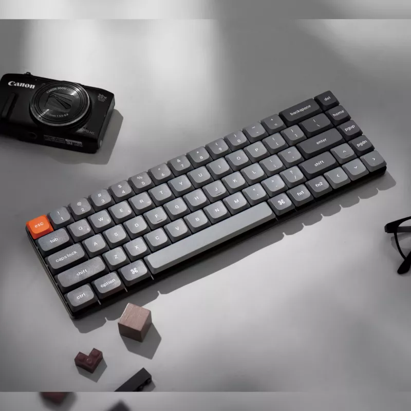 Keychron K7 Max QMK/VIA 65% bezvadu pielāgojama mehāniskā tastatūra | Sarkanās slēdži
