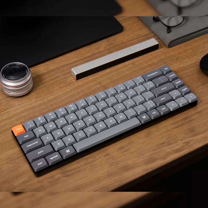 Keychron K7 Max QMK/VIA 65% bezvadu pielāgojama mehāniskā tastatūra | Sarkanās slēdži