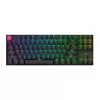 Keychron K8 QMK 80% TKL bezvadu mehāniskā tastatūra V2 ar sarkanajiem slēdžiem - melna