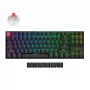 Keychron K8 QMK 80% TKL bezvadu mehāniskā tastatūra V2 ar sarkanajiem slēdžiem - melna
