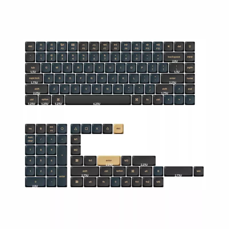Keychron PBT LSA Knight taustiņu komplekts V2 - zema profila
