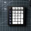 Keychron Q0 Max QMK Gateron Jupiter Banana RGB bezvadu pielāgojama ciparu tastatūra, Shell White
