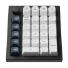 Keychron Q0 Max QMK Gateron Jupiter Banana RGB bezvadu pielāgojama ciparu tastatūra, Shell White