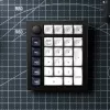 Keychron Q0 Max QMK Gateron Jupiter Red RGB bezvadu pielāgojama ciparu tastatūra Carbon Black