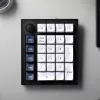 Keychron Q0 Max QMK Gateron Jupiter Red RGB bezvadu pielāgojama ciparu tastatūra Carbon Black