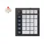 Keychron Q0 Max QMK Gateron Jupiter Red RGB bezvadu pielāgojama ciparu tastatūra Carbon Black
