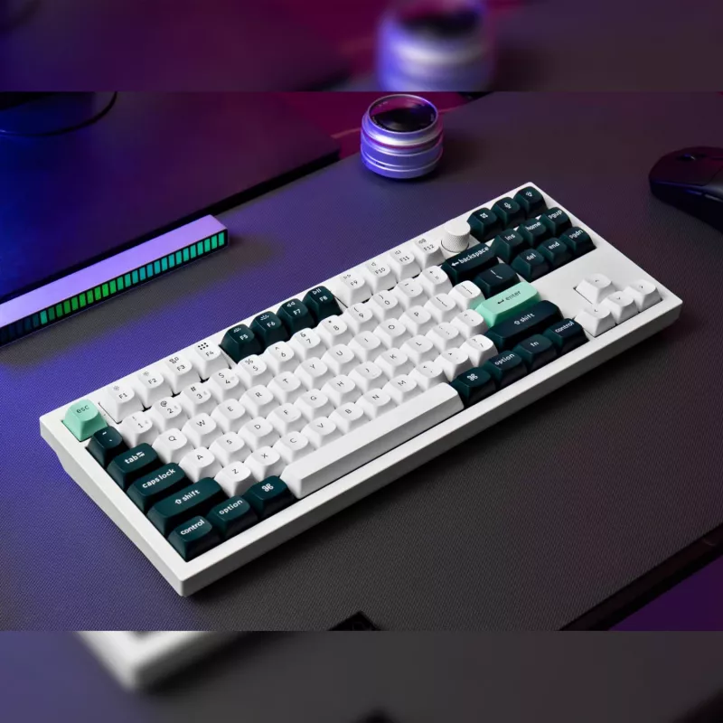 Keychron Q3 HE QMK 80% bezvadu pielāgojama mehāniskā tastatūra (Nebula Switch) - Shell White