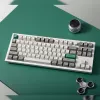 Keychron Q3 Max 80% pilnībā samontēta tastatūra ar pogu, sarkanie slēdži, Hot-Swap Gateron Jupiter RGB bezvadu tastatūra - Shell White