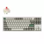 Keychron Q3 Max 80% pilnībā samontēta tastatūra ar pogu, sarkanie slēdži, Hot-Swap Gateron Jupiter RGB bezvadu tastatūra - Shell White