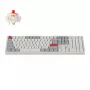 Keychron Q6 Max QMK/VIA bezvadu pielāgojama mehāniskā tastatūra OSA Gateron Red Jupiter slēdži - Shell White