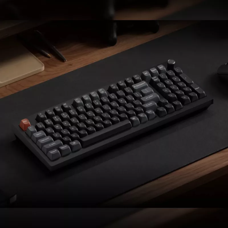 Keychron V5 Ultra 96% 8K Red Switch Hot-Swappable Silk POM RGB bezvadu tastatūra